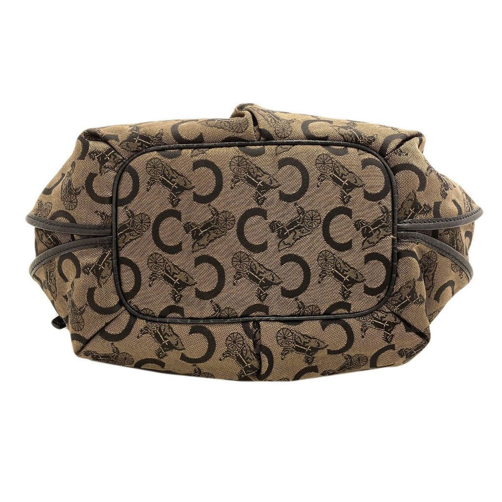 Celine C Saluki Handbag Canvas — view 4