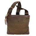 Prada Logo Shoulder Bag Canvas Calf