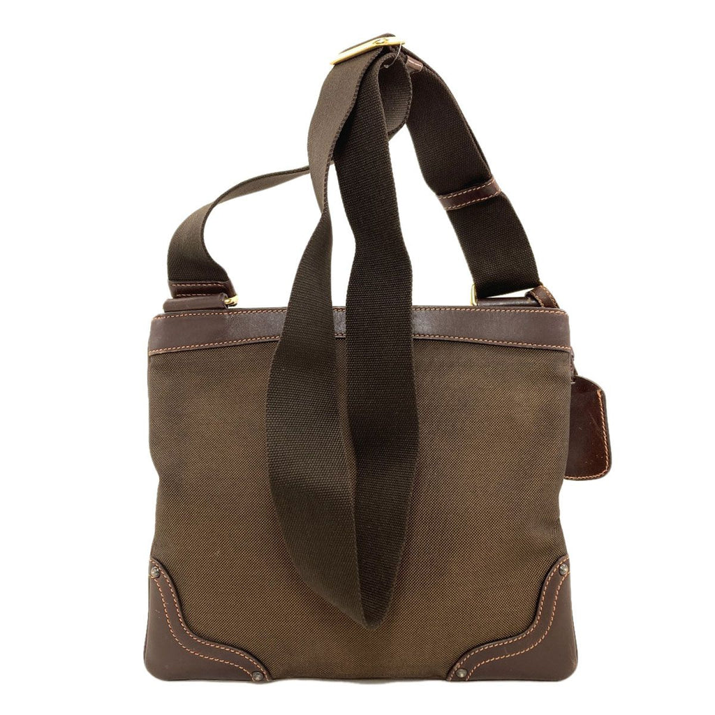 Prada Logo Shoulder Bag Canvas Calf — view 2