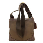 Prada Logo Shoulder Bag Canvas Calf — view 2