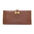 Hermes Bearn Classic Gold Wallet Epsom
