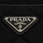 Prada Quilted 2-Way Handbag Cotton Canvas — view 9