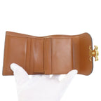 Celine Small Flap Wallet Trio Bifold Canvas Leather — view 5