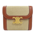 Celine Small Flap Wallet Trio Bifold Canvas Leather