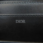 Dior White Oblique Jacquard Card Case Canvas — view 5