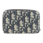 Dior White Oblique Jacquard Card Case Canvas — view 2