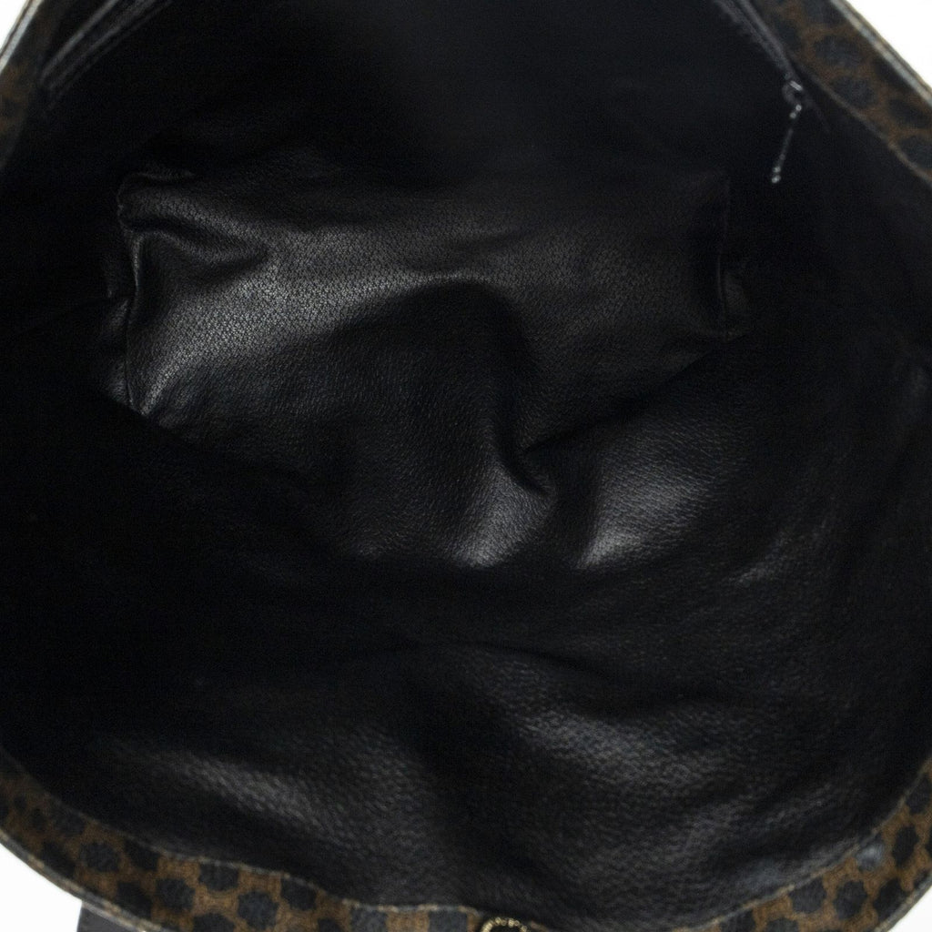 Celine Vintage Shopping Tote Black Macadam Canvas — view 9