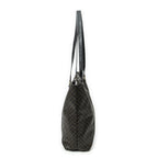 Celine Vintage Shopping Tote Black Macadam Canvas — view 3