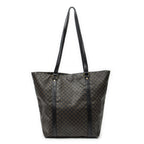 Celine Vintage Shopping Tote Black Macadam Canvas — view 5