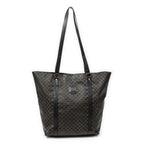 Celine Vintage Shopping Tote Black Macadam Canvas