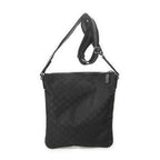 Gucci Small Front Zip Messenger Black GG Nylon Canvas — view 5