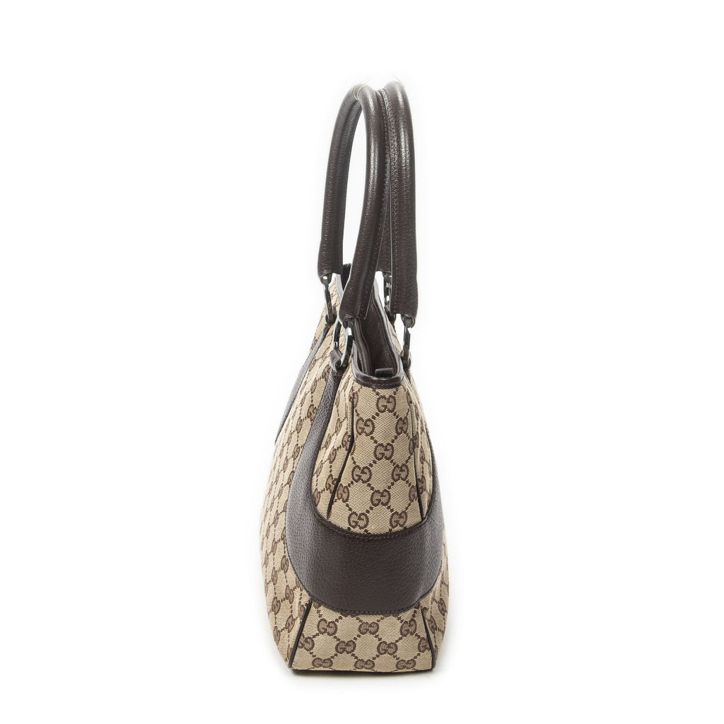 Gucci Tote Beige Brown GG Canvas — view 3
