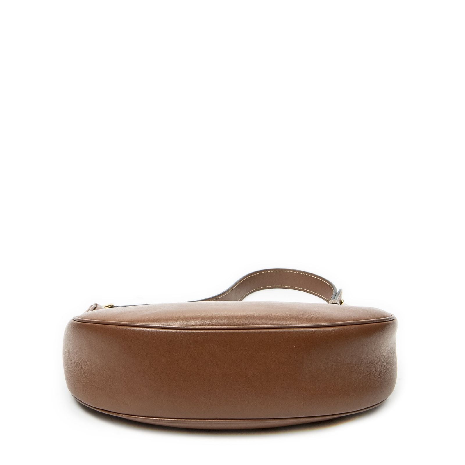 Celine Ava Hobo Brown Embroidered Triomphe Leather — view 6