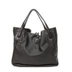Gucci Large Bamboo Hip Tote Brown Matelasse Deerskin — view 5