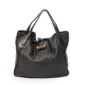 Gucci Large Bamboo Hip Tote Brown Matelasse Deerskin