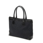 Gucci Zip Shopping Tote Black GG Canvas — view 2