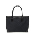 Gucci Zip Shopping Tote Black GG Canvas
