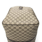 Gucci Medium Duffle Boston Beige Brown Supreme Canvas — view 7