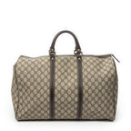 Gucci Medium Duffle Boston Beige Brown Supreme Canvas — view 5