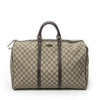 Gucci Medium Duffle Boston Beige Brown Supreme Canvas