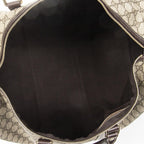 Gucci Medium Duffle Boston Beige Brown Supreme Canvas — view 9