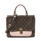 Louis Vuitton Marignan Pink Brown Monogram Canvas Messenger