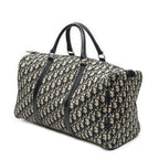 Dior Vintage Boston Navy Beige Trotter Pattern Canvas Shoulder — view 2