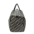 Dior Vintage Boston Navy Beige Trotter Pattern Canvas Shoulder — view 3