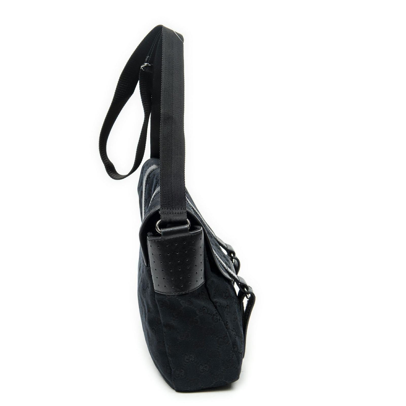Gucci Flap Messenger Black GG Canvas — view 4