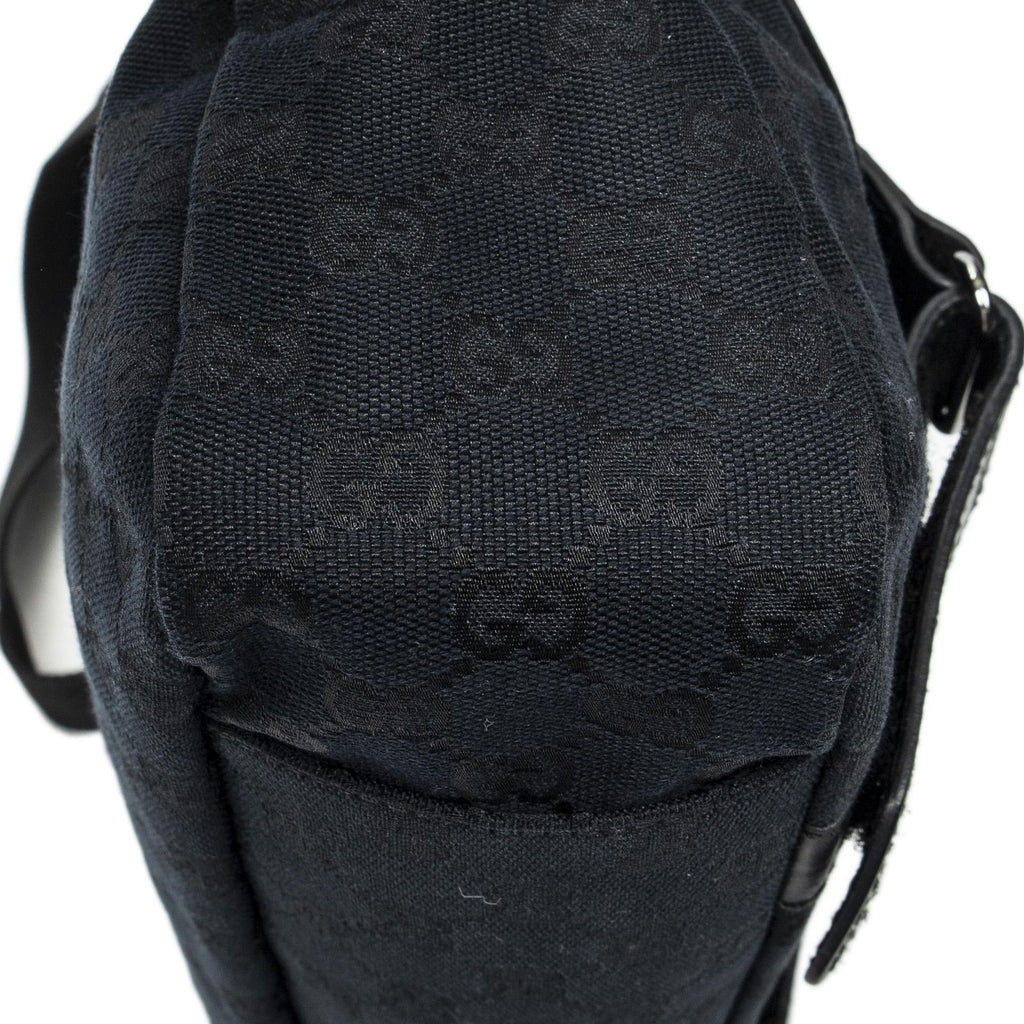 Gucci Flap Messenger Black GG Canvas — view 7