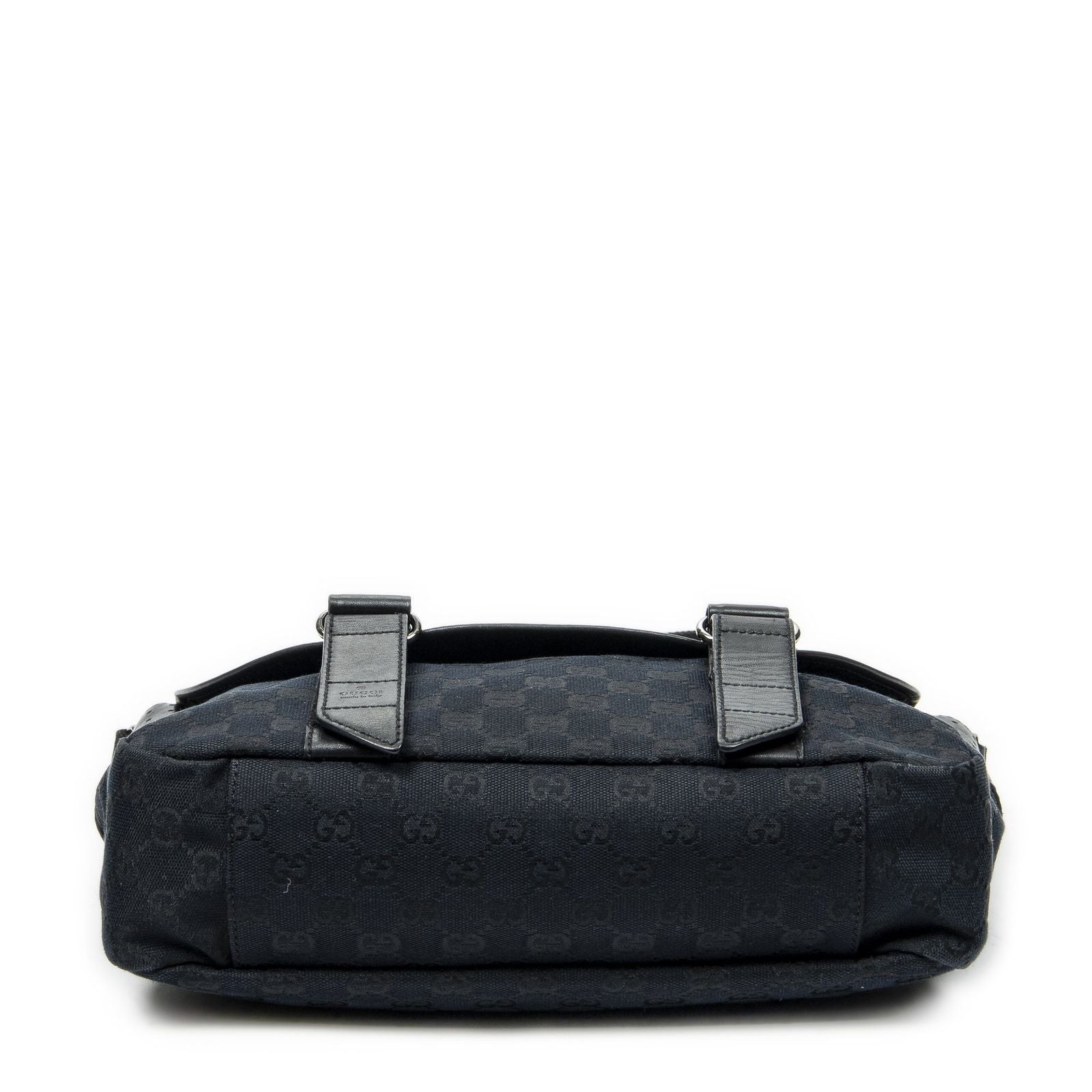 Gucci Flap Messenger Black GG Canvas — view 6
