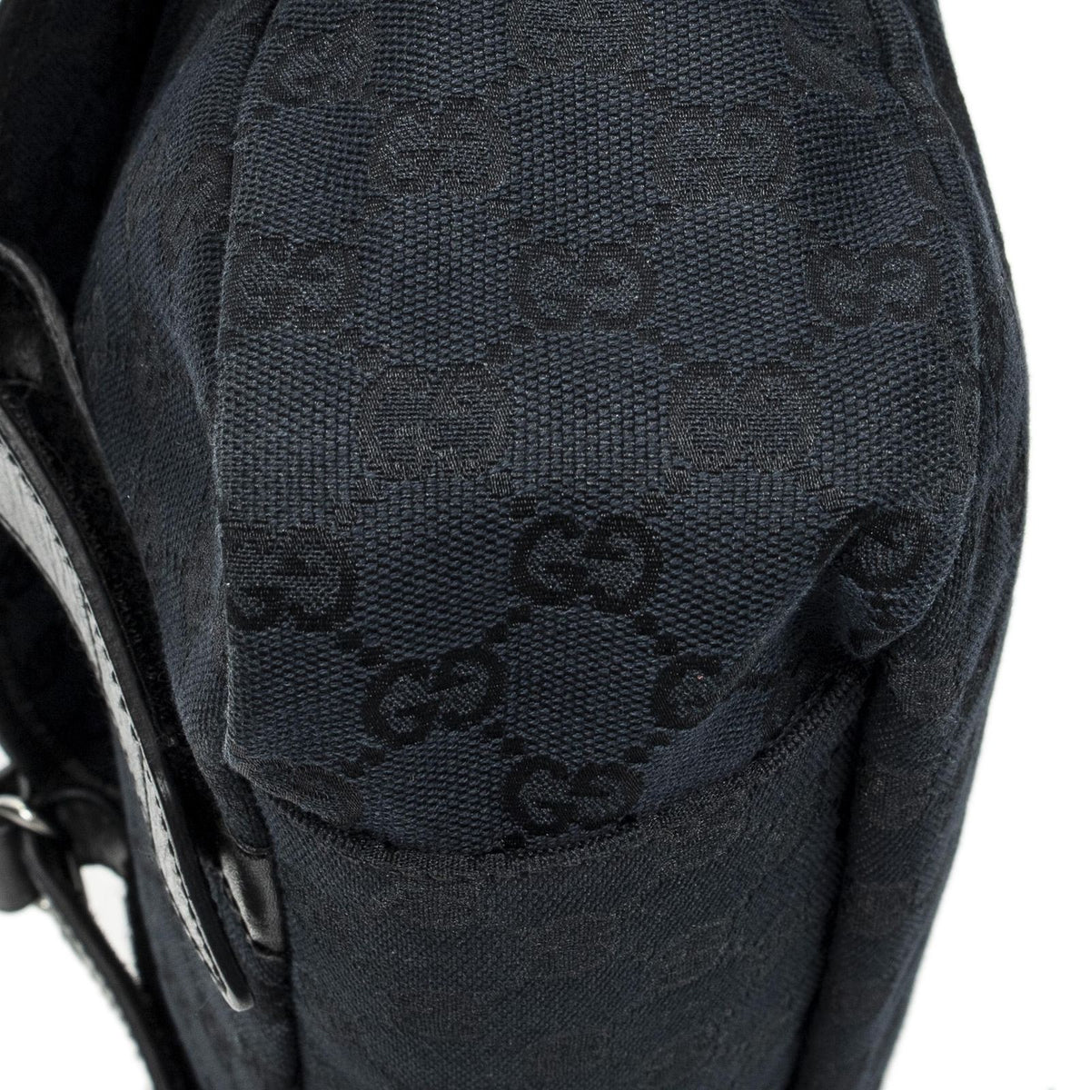 Gucci Flap Messenger Black GG Canvas — view 8