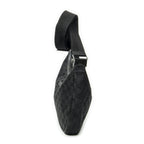 Gucci Round Zip Messenger Black GG Canvas — view 3