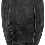 Gucci Round Zip Messenger Black GG Canvas — view 8