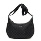 Gucci Round Zip Messenger Black GG Canvas
