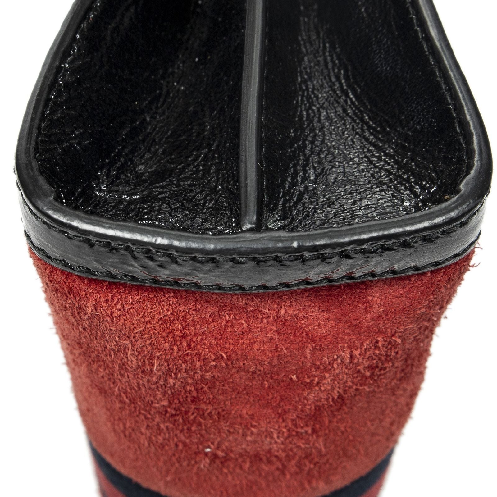 Gucci Small GG Ophidia Red Black Suede Leather Messenger — view 7