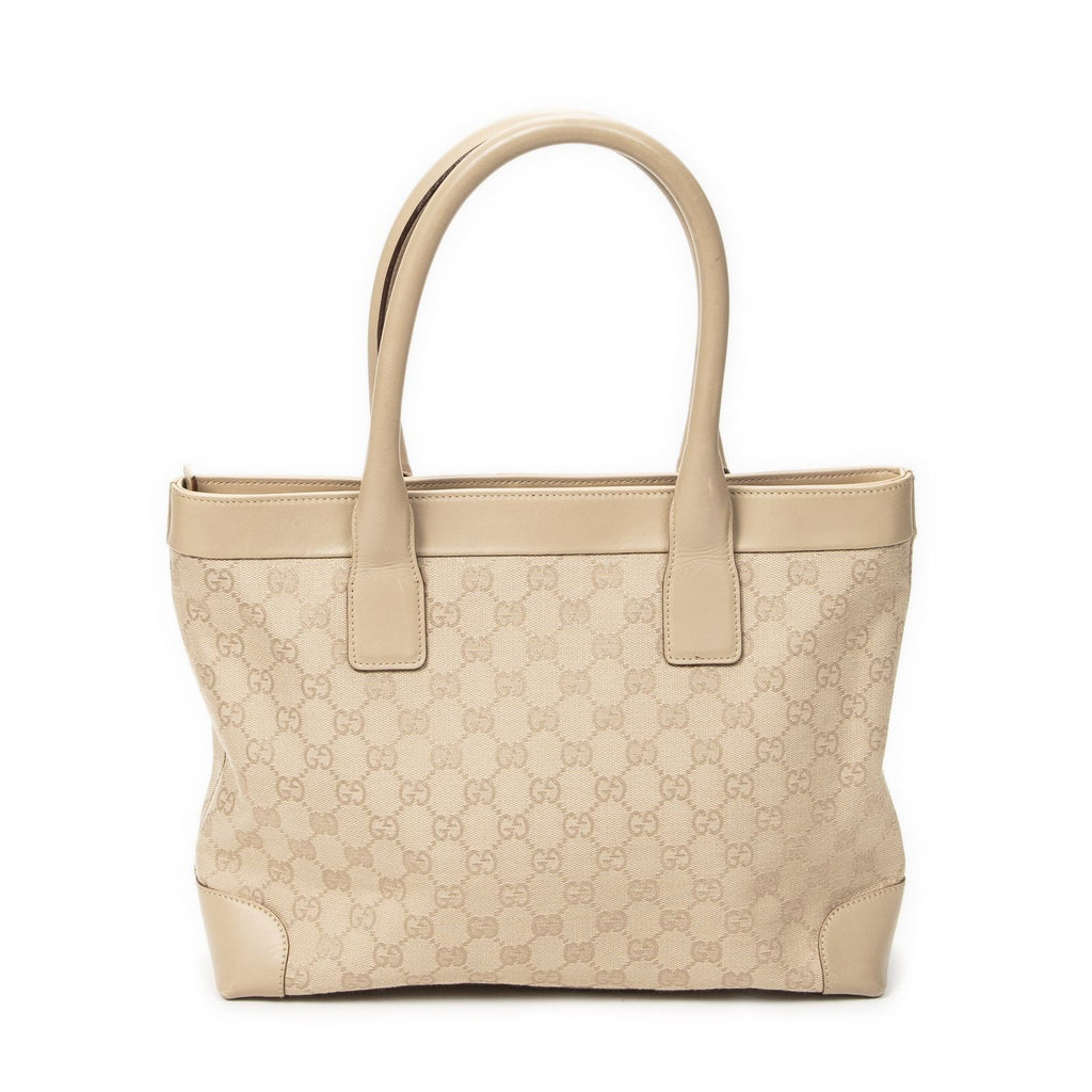 Gucci Zip Tote Beige GG Canvas — view 5