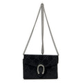 Gucci Dionysus Chain Wallet Black GG Canvas