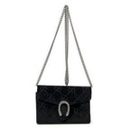 Gucci Dionysus Chain Wallet Black GG Canvas