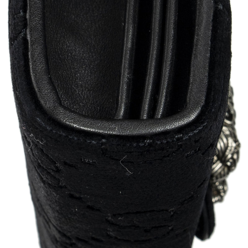 Gucci Dionysus Chain Wallet Black GG Canvas — view 7