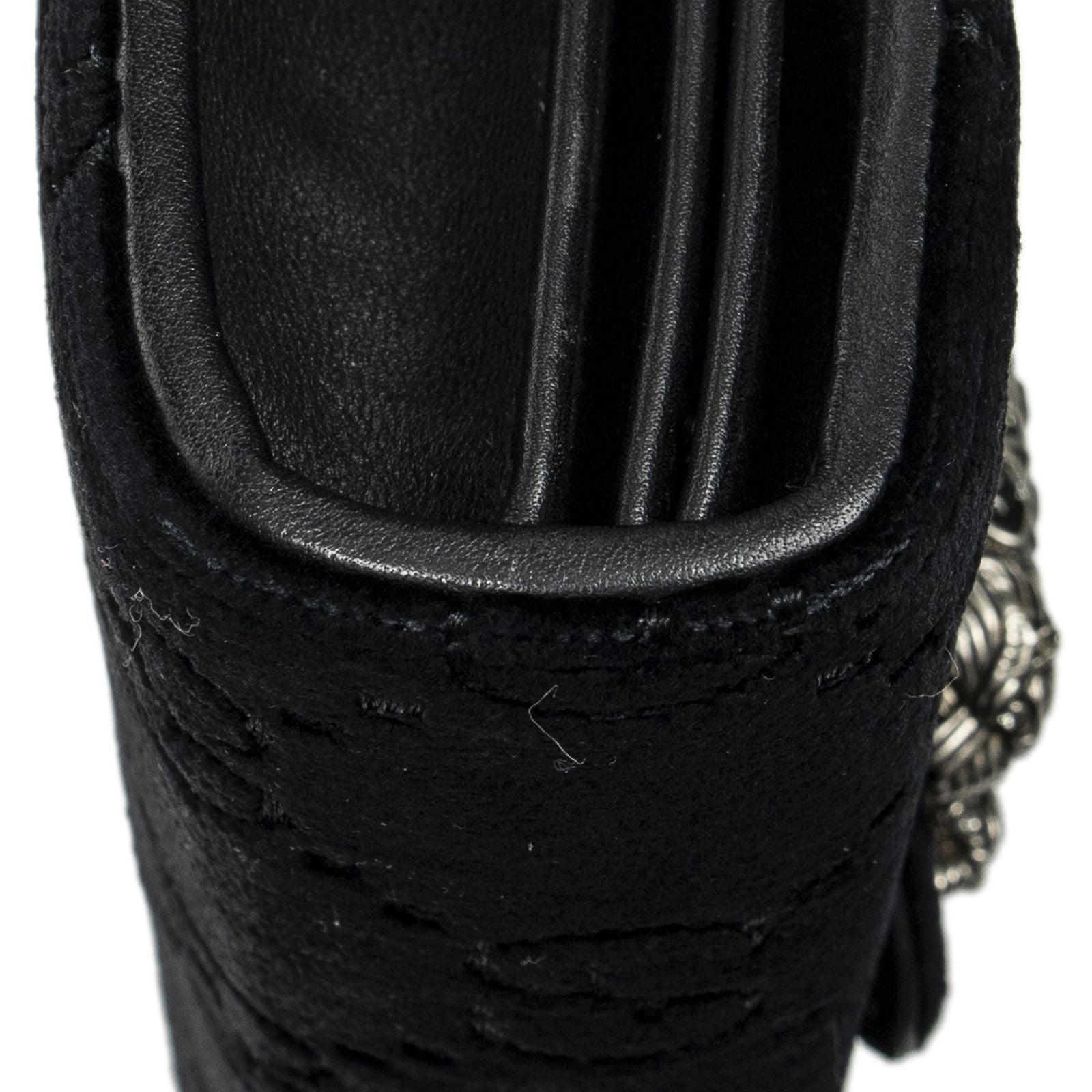 Gucci Dionysus Chain Wallet Black GG Canvas — view 7