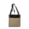 Gucci Small Messenger Dark Brown Beige GG Canvas