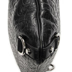 Gucci Abbey D Ring Crossbody Black Horsebit Embossed Leather — view 8