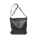 Gucci Abbey D Ring Crossbody Black Horsebit Embossed Leather