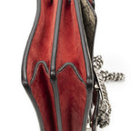 Gucci Small Dionysus Chain Crossbody Red Beige Supreme Canvas — view 7
