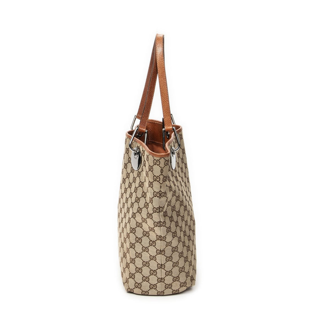 Gucci Eclipse Tote Orange Beige GG Canvas — view 4