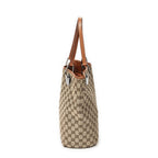 Gucci Eclipse Tote Orange Beige GG Canvas — view 4