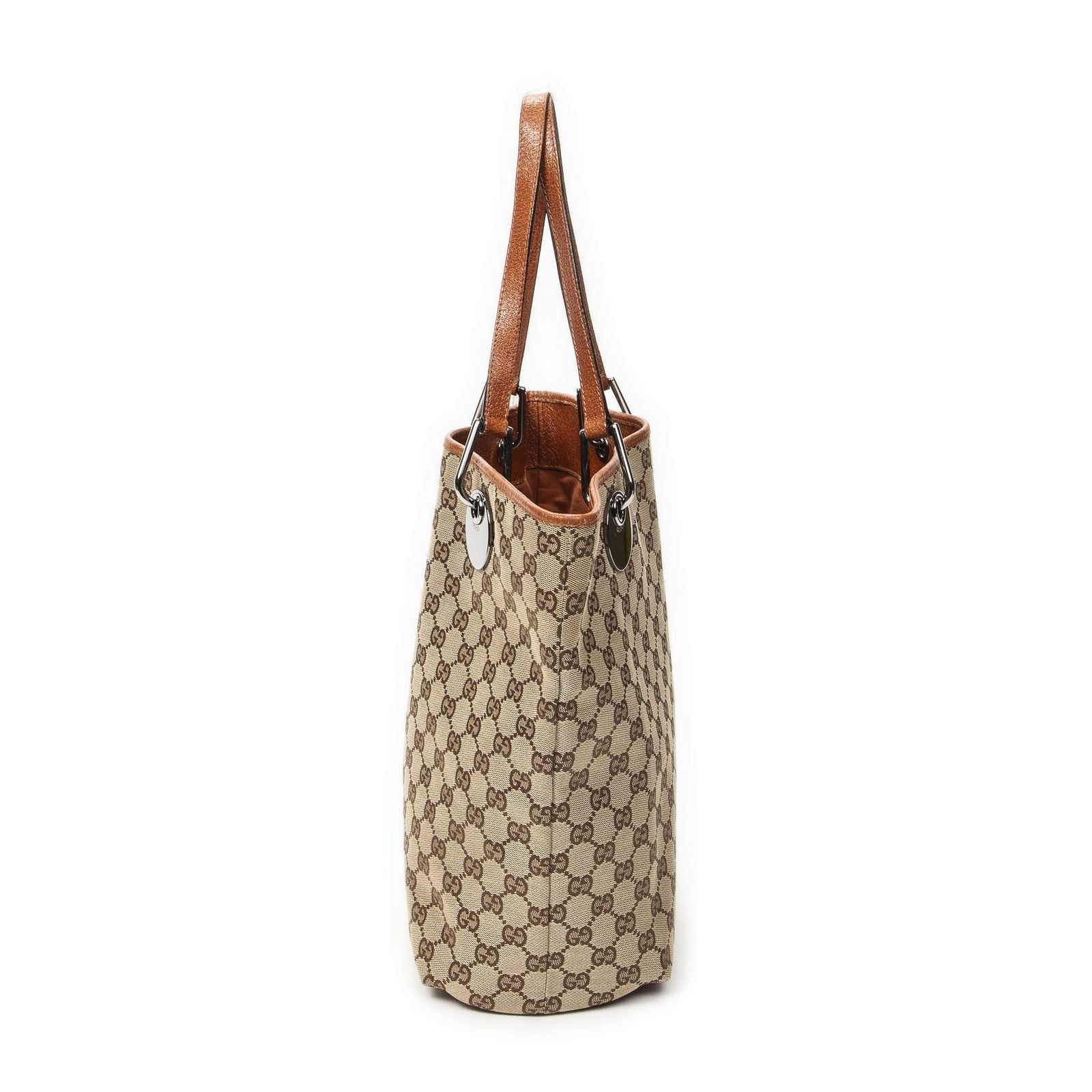 Gucci Eclipse Tote Orange Beige GG Canvas — view 3