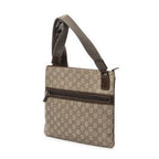 Gucci Front Pocket Flat Messenger Light Brown Guccissima Bag — view 2