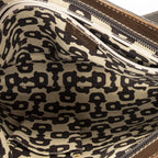 Gucci Front Pocket Flat Messenger Light Brown Guccissima Bag — view 9
